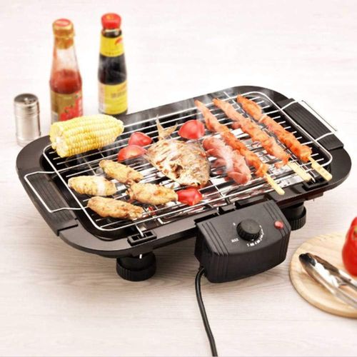 Electric BBQ Grill with 5 Adjustable Temperature