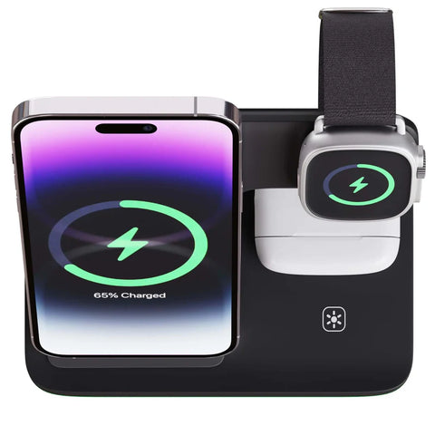 3 in 1 Wireless Charger, Apple Charging Station for Apple iPhone, Apple Watch, and AirPods