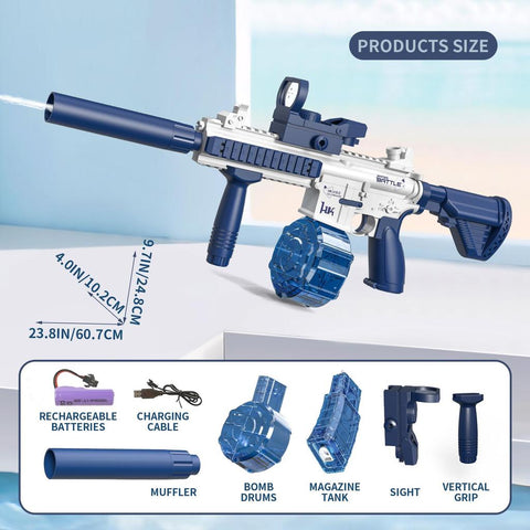 Electric Water Gun, M416 Powerful Long Range Shooting Water Blaster