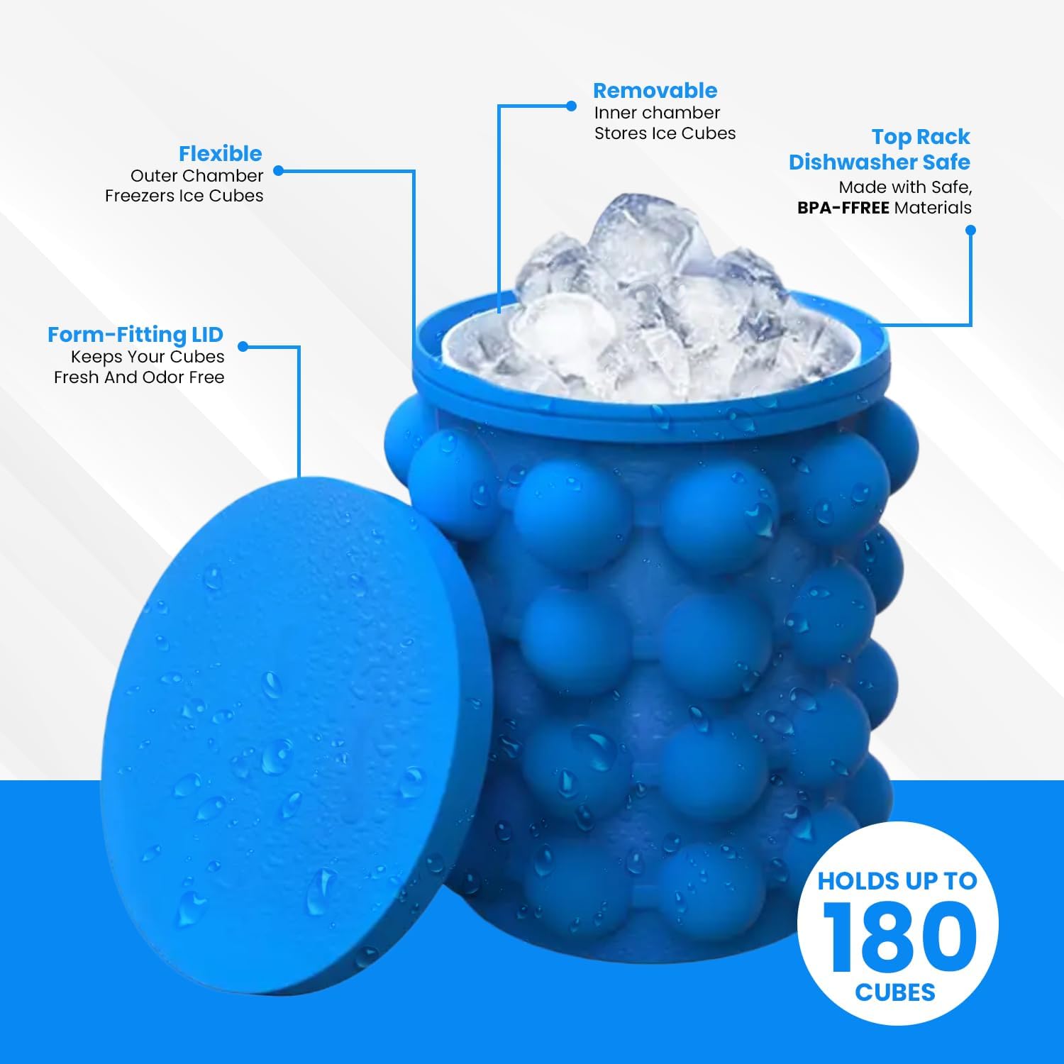Ice cube bottle (2 in 1)