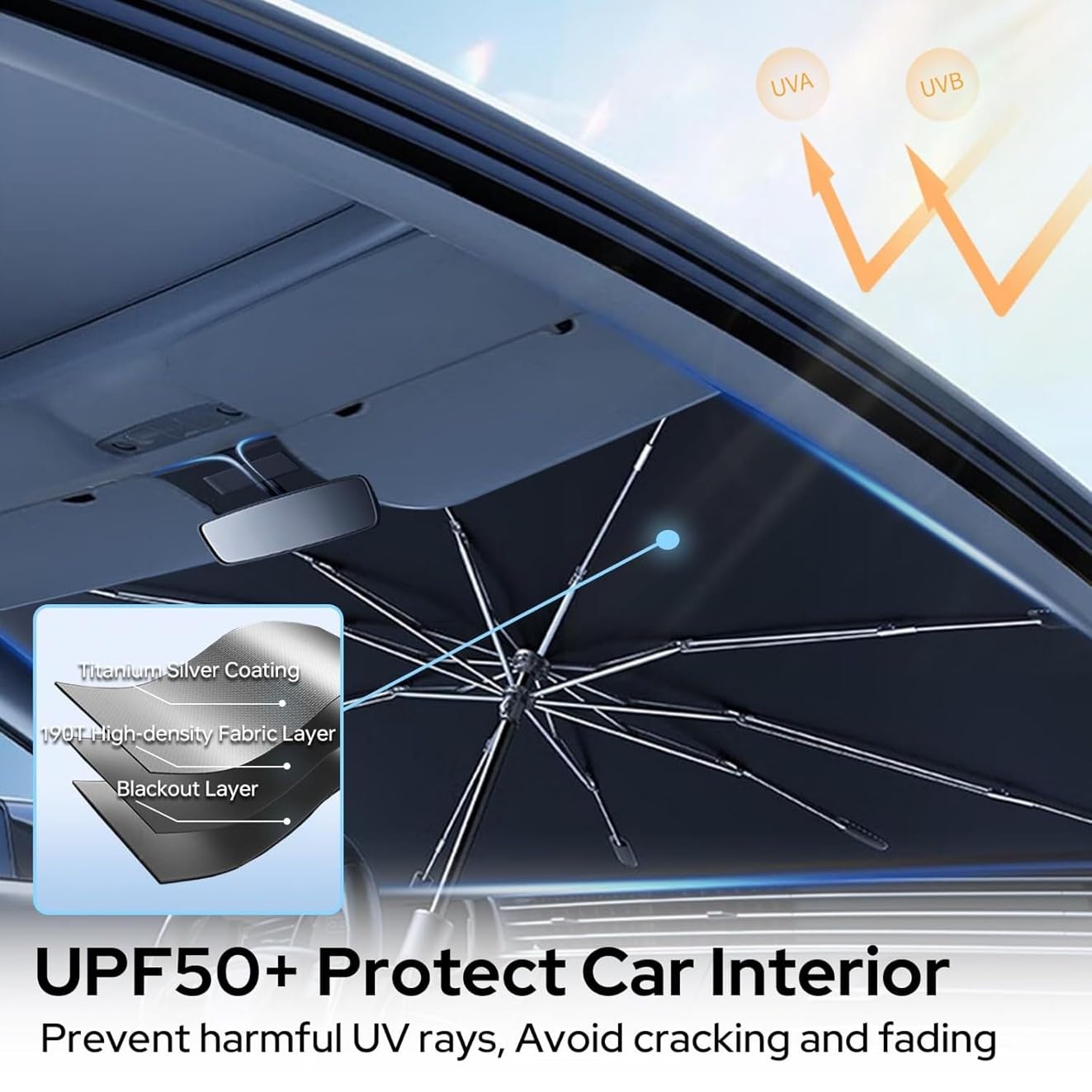 Car Windshield Sunshade Foldable Front Window Cover