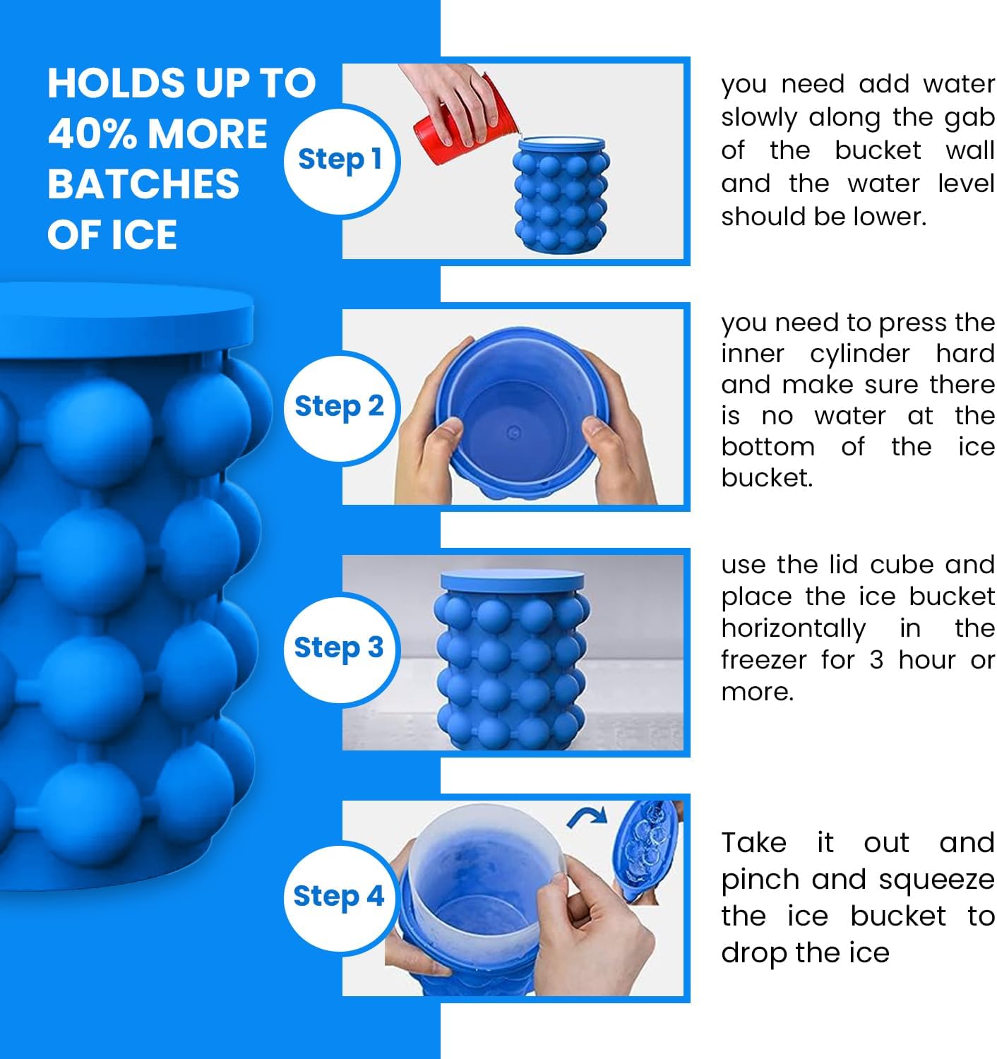Ice cube bottle (2 in 1)