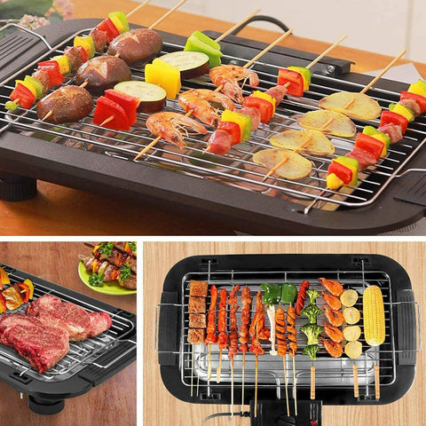 Electric BBQ Grill with 5 Adjustable Temperature