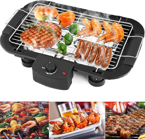 Electric BBQ Grill with 5 Adjustable Temperature
