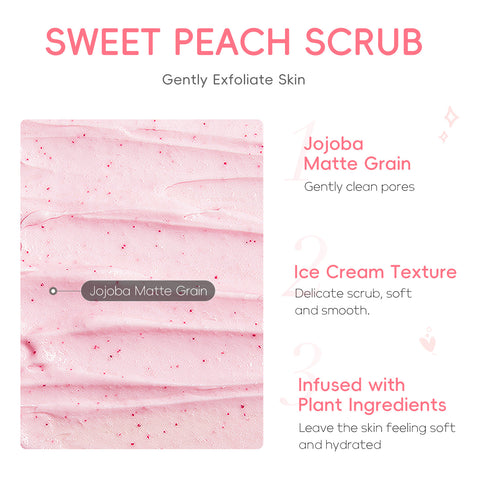 Peach Light Sense Body Scrub Cream