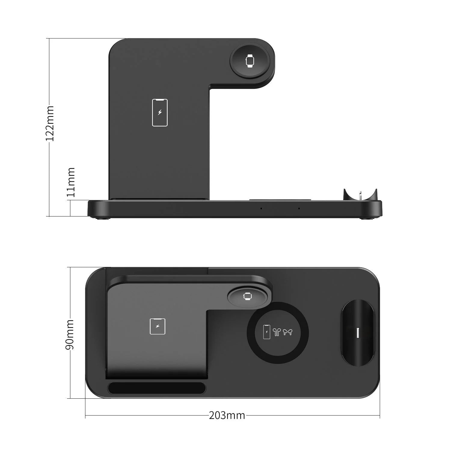 3 in 1 Wireless Charger, Apple Charging Station for Apple iPhone, Apple Watch, and AirPods