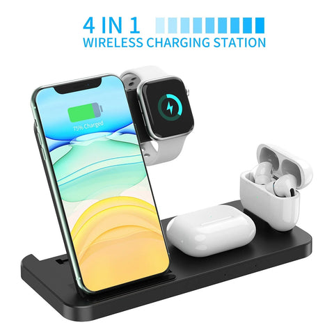3 in 1 Wireless Charger, Apple Charging Station for Apple iPhone, Apple Watch, and AirPods